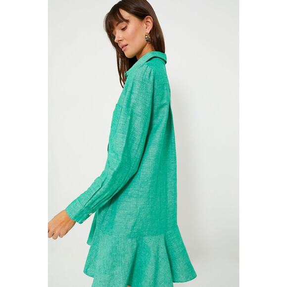 TUCKERNUCK Sea Green Callahan Shirt Dress Size XL NWT Retail $148 Tuckernuck - Picture 5 of 10